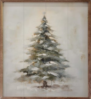 Pine Tree With Star By Petals Prints Designs